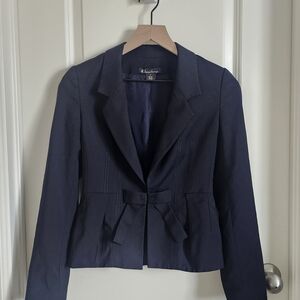 Brooks Brothers Wool Women's Blazer with Bow